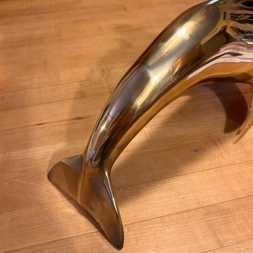 Solid Brass dolphin solid - Picture 4 of 4
